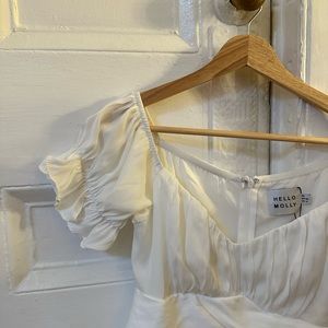 Hello Molly White Romper